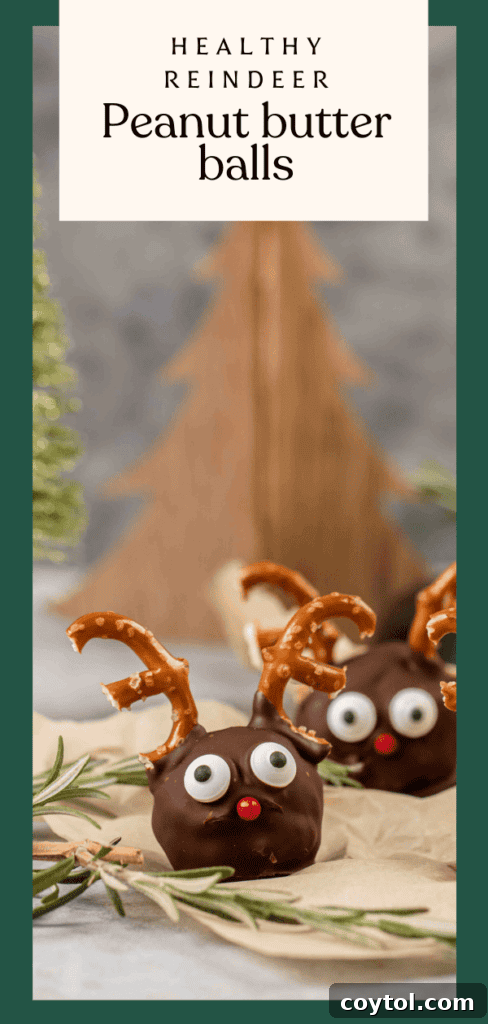 Pin for later: No-Bake Reindeer Peanut Butter Balls