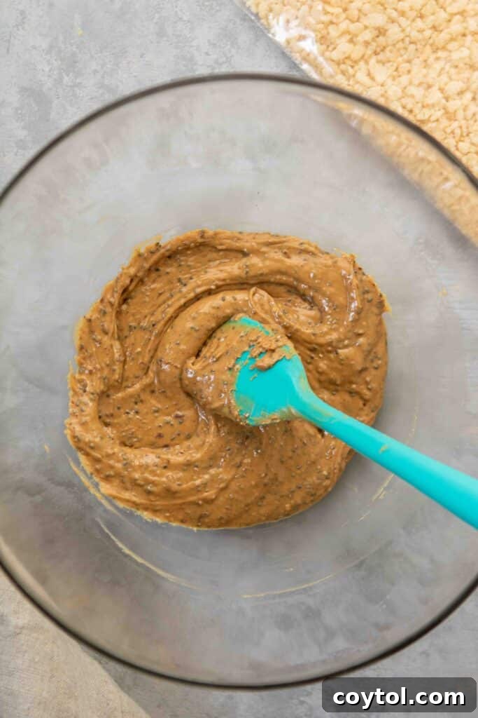 How to make reindeer peanut butter balls - adding dry ingredients