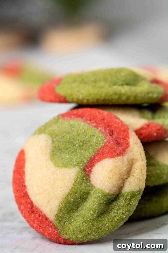 Vibrant Swirled Christmas Sugar Cookie Recipe 2 Marbled Christmas Sugar cookie recipe
