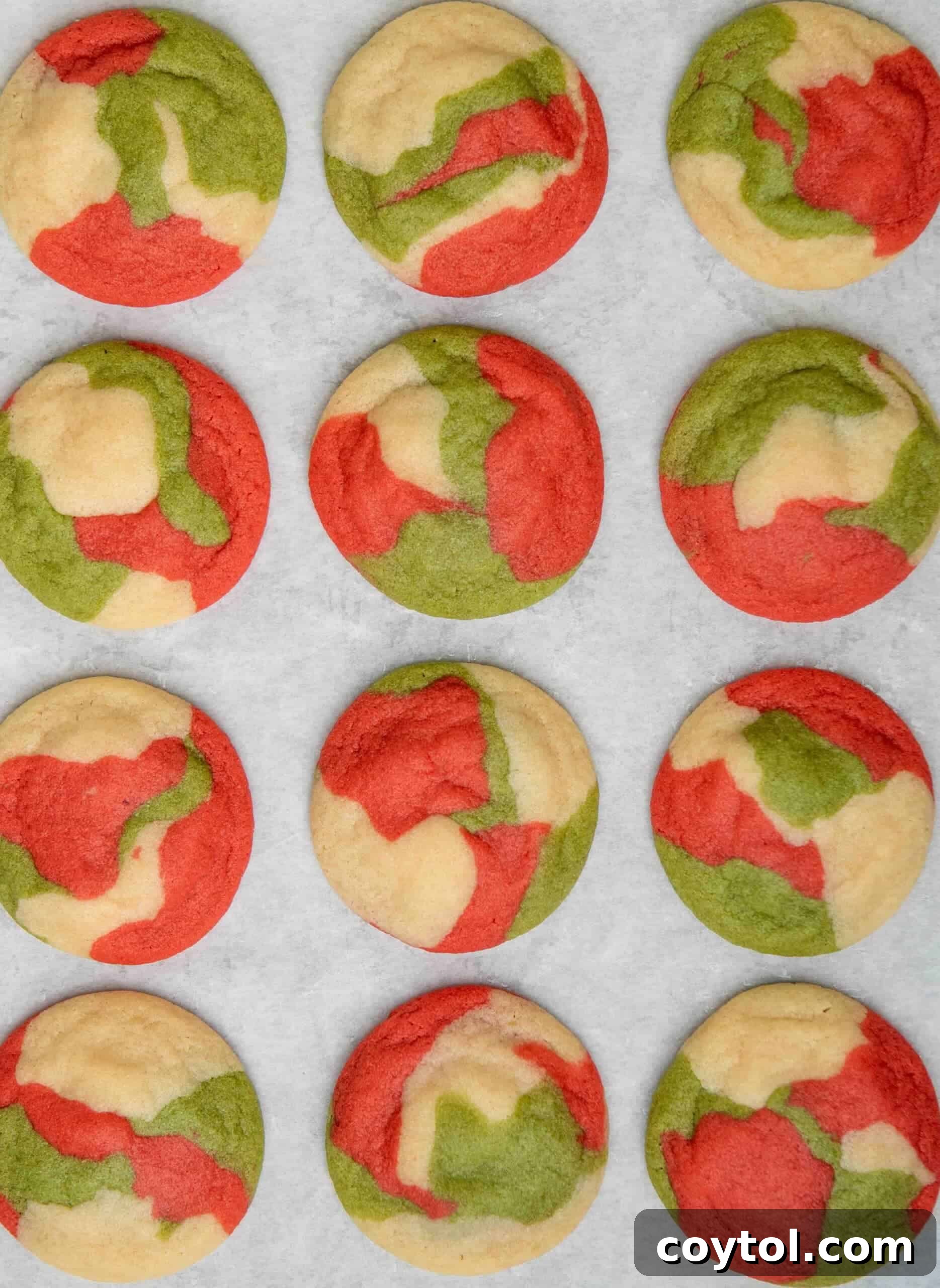 Vibrant Swirled Christmas Sugar Cookie Recipe 12 Marbled Christmas Marbled sugar cookie recipe