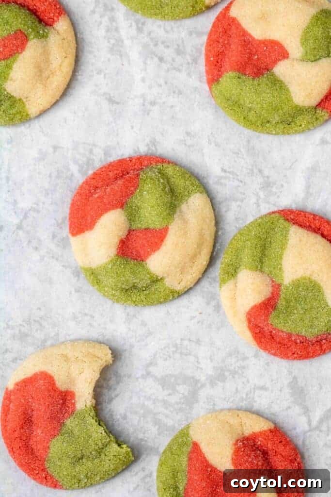 Vibrant Swirled Christmas Sugar Cookie Recipe 14 Marbled Christmas Sugar cookie recipe