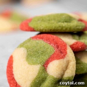 Vibrant Swirled Christmas Sugar Cookie Recipe 16 Marbled Christmas Sugar cookie recipe
