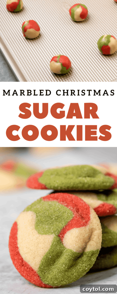 Vibrant Swirled Christmas Sugar Cookie Recipe 19 Marbled Christmas sugar cookies