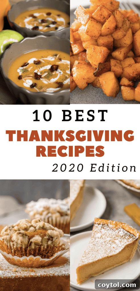 Top 10 Thanksgiving dishes collage