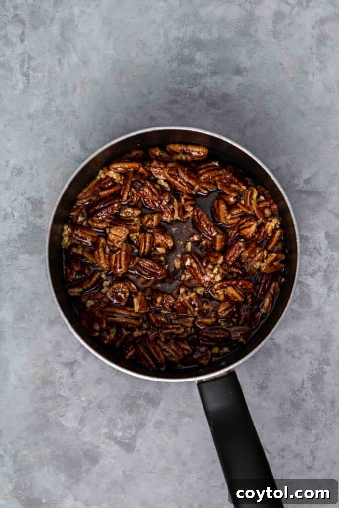 Individual healthy pecan pie bars ready to serve.
