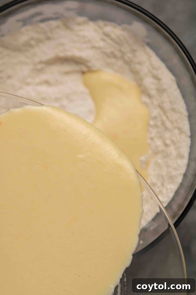 Step-by-step: Scooping muffin batter into liners