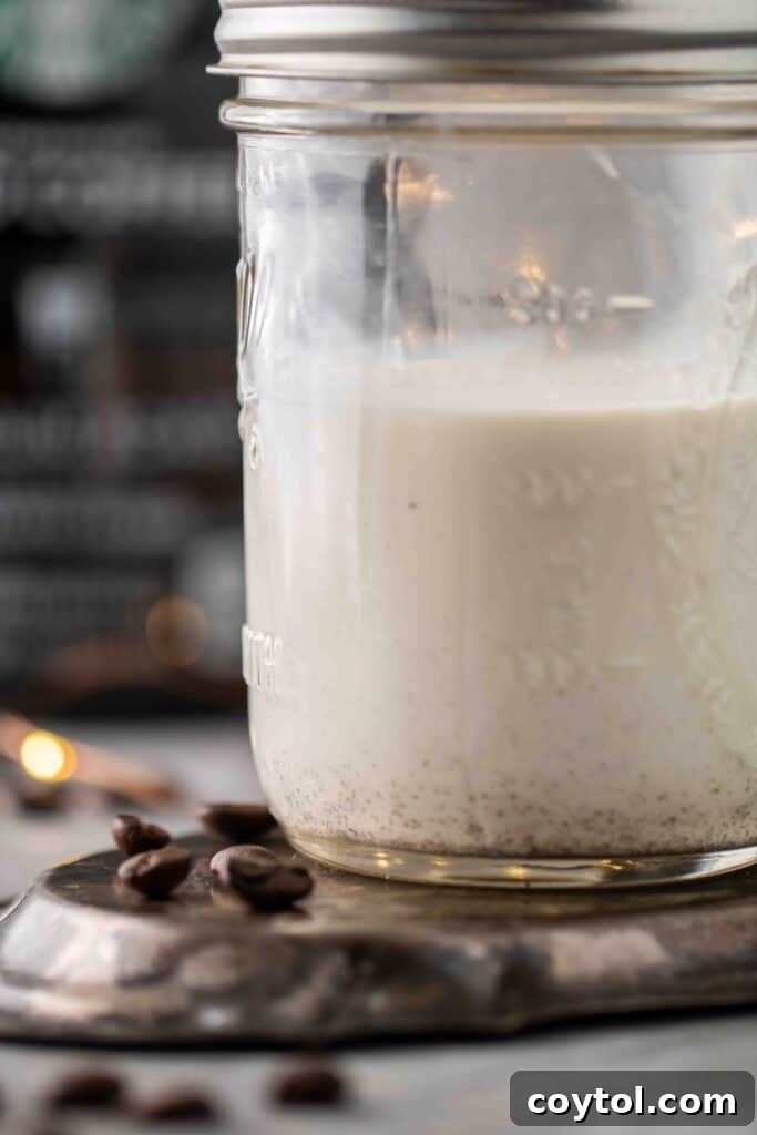 Sweet cream in a jar