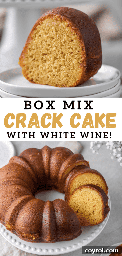 The Ultimate Not-Too-Sweet Bundt Cake 23 Crack cake with box mix from above