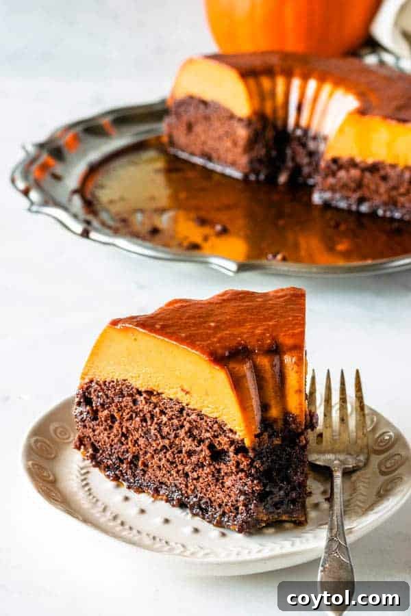 Brazilian Pumpkin Chocolate Flan for the 24 days of pumpkin recipe collection