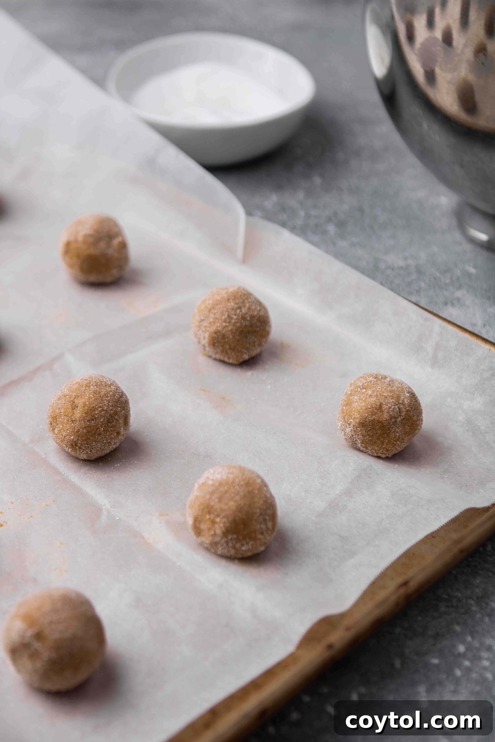 A plate of freshly baked ginger molasses cookies