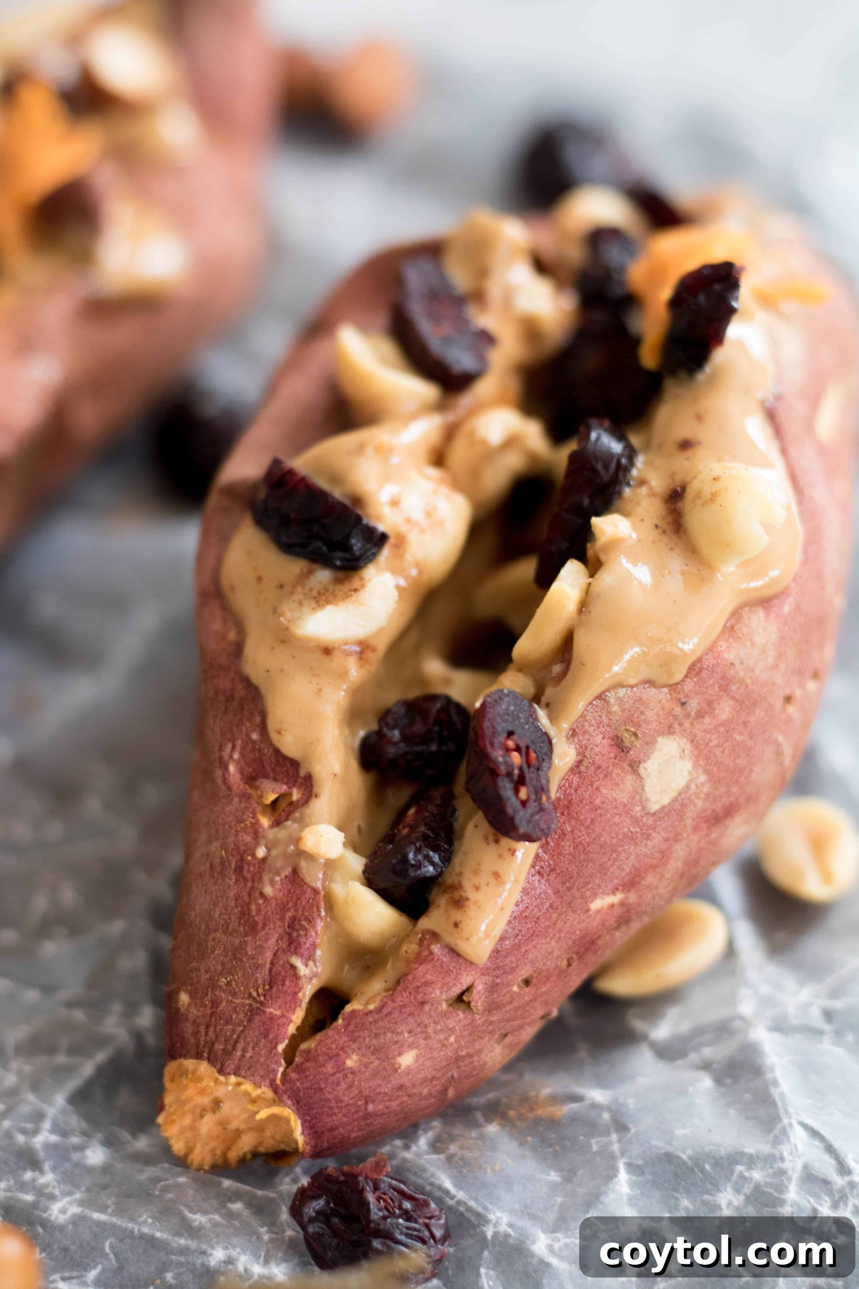close up of breakfast recipe using sweet potatoes