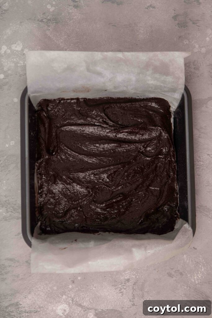 Decadent Fudgy Cheesecake Brownies 10 Final brownie batter ready for baking