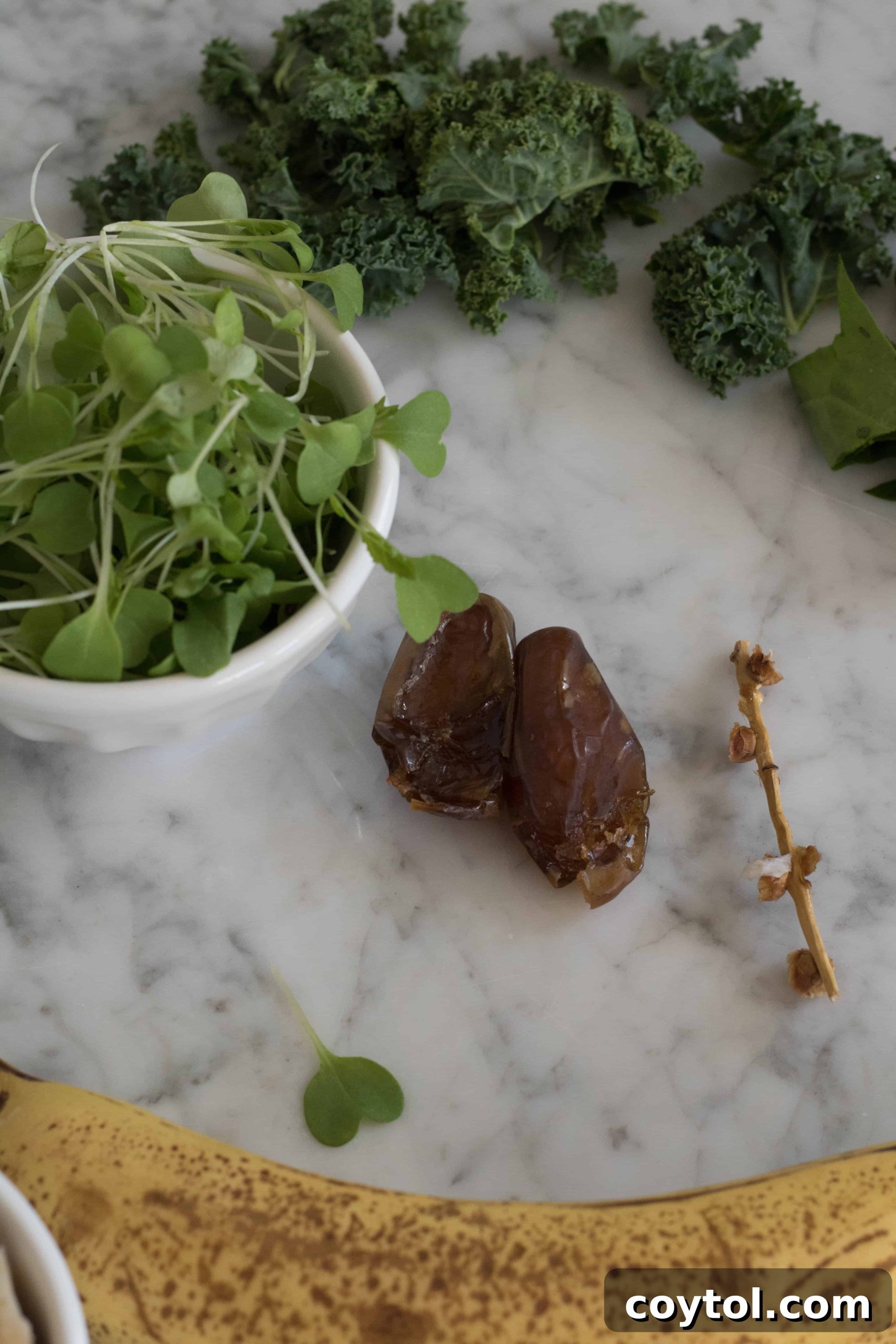 Mizuna Micro-greens for the Spinach and Kale smoothie ingredient shot
