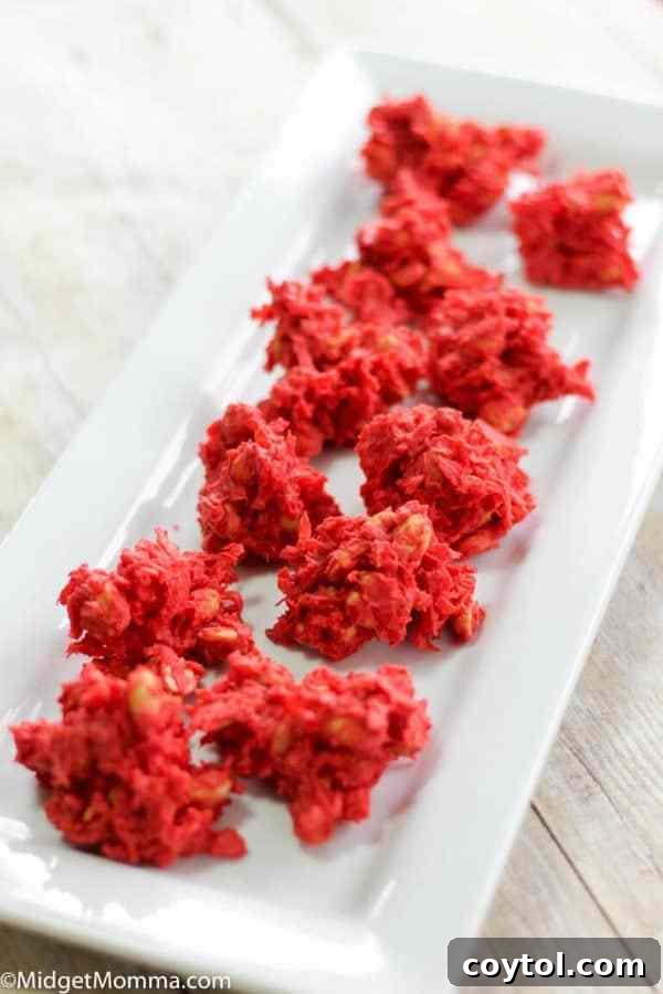 18 Easy No-Bake Valentine Treats for Kids 15 Fun no-bake Valentine's Day Cupid's poop cookies recipe for kids.