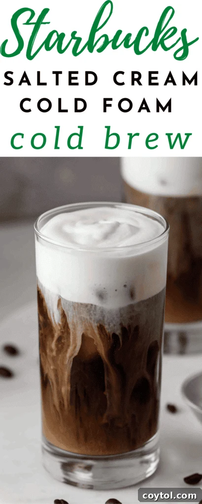 Starbucks salted cream cold foam cold brew