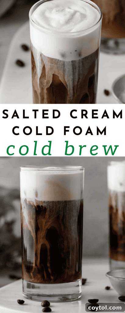 Starbucks salted cream cold foam cold brew