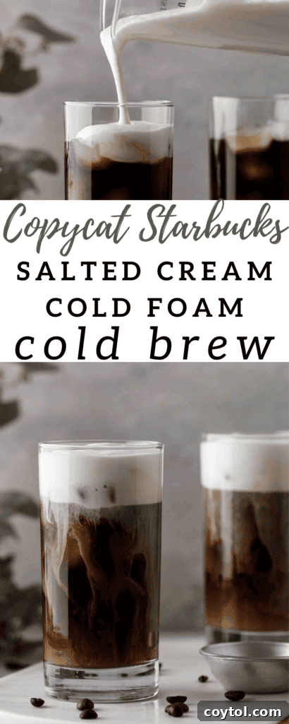 Salted cold foam cold brew