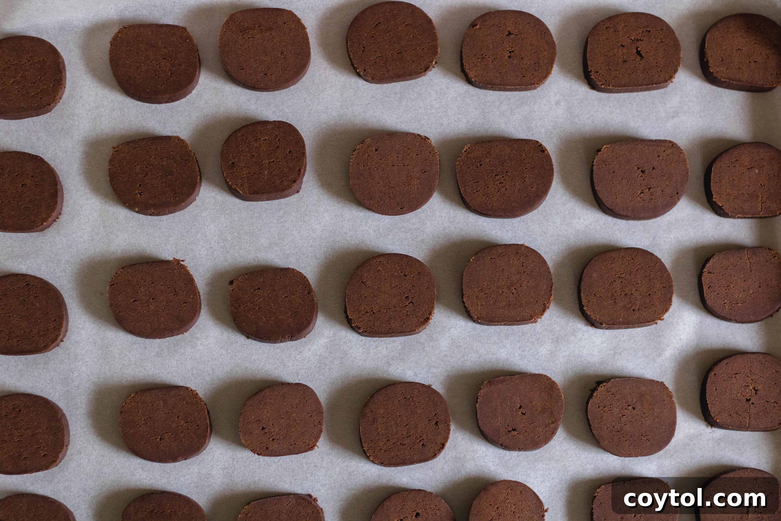 Overhead shot of how to make slice and bake cookies, showing ingredients and steps