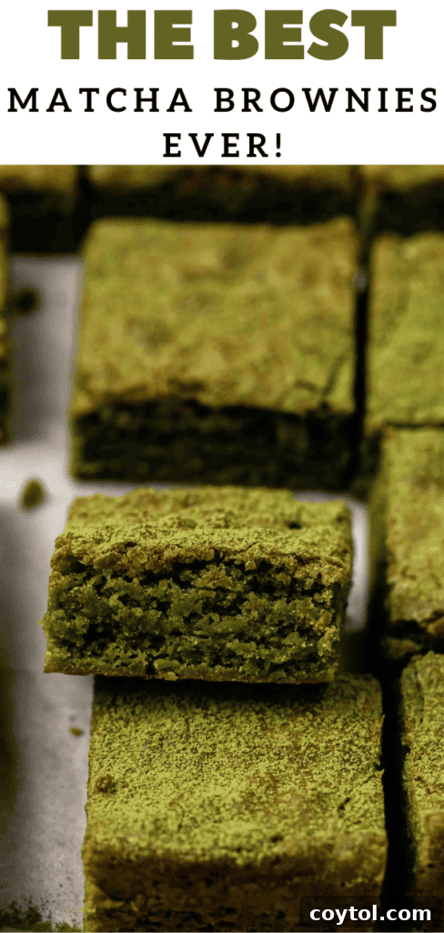 The best matcha brownies ever!