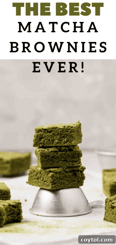 The best matcha brownies ever!