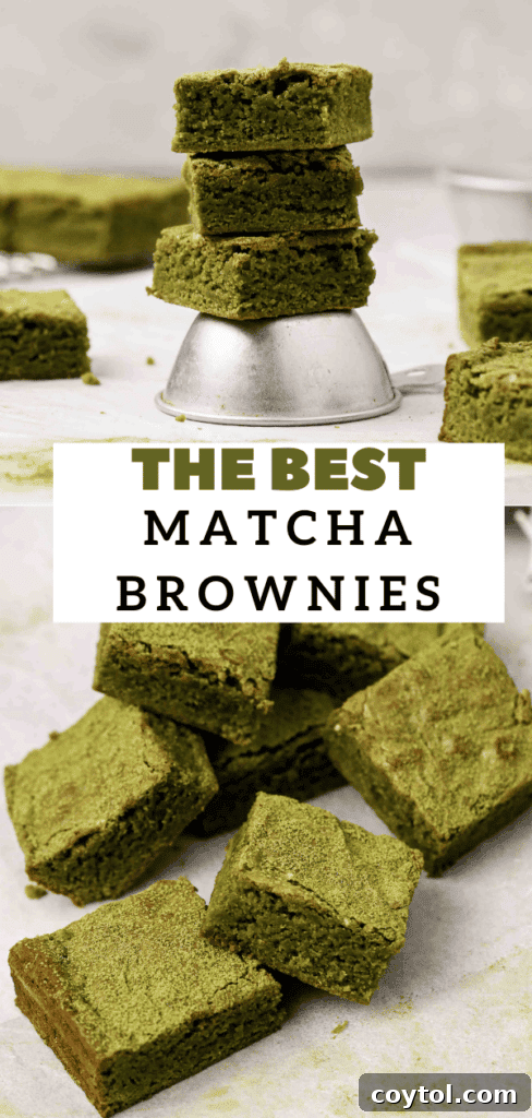 The best matcha brownies ever!