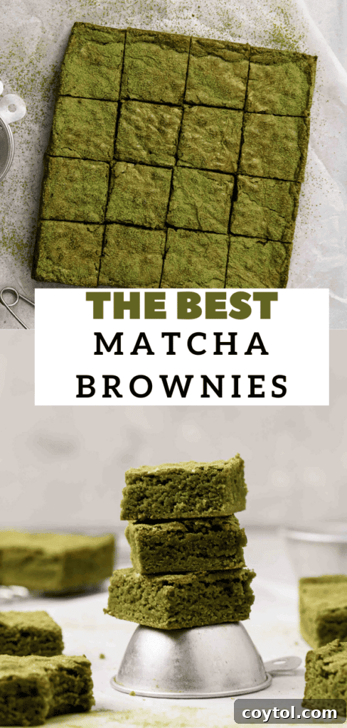 Green tea brownies recipe