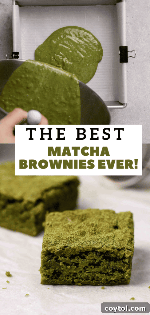 Green tea brownies