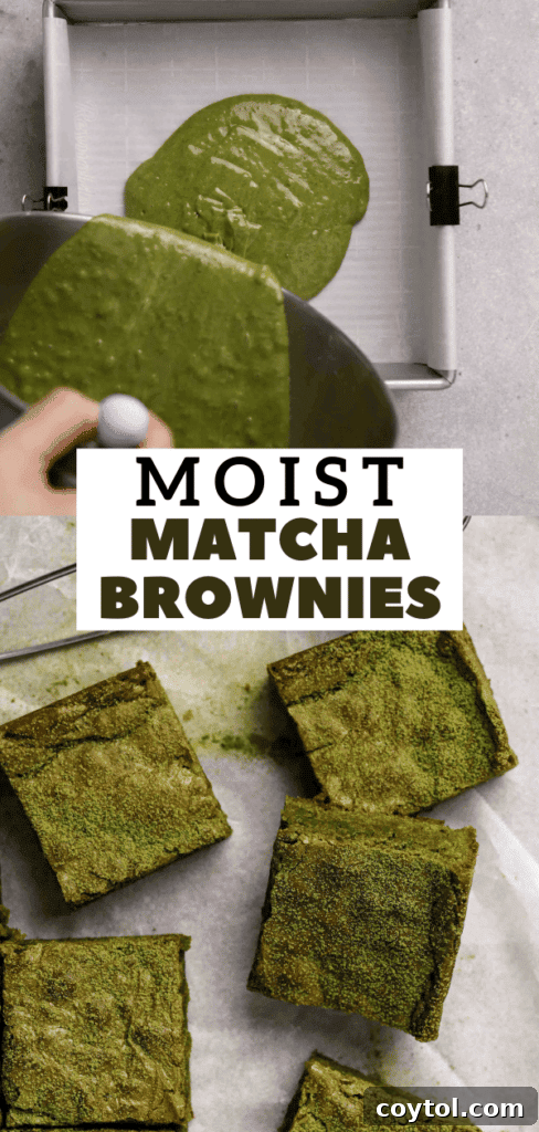 Green tea brownies recipe
