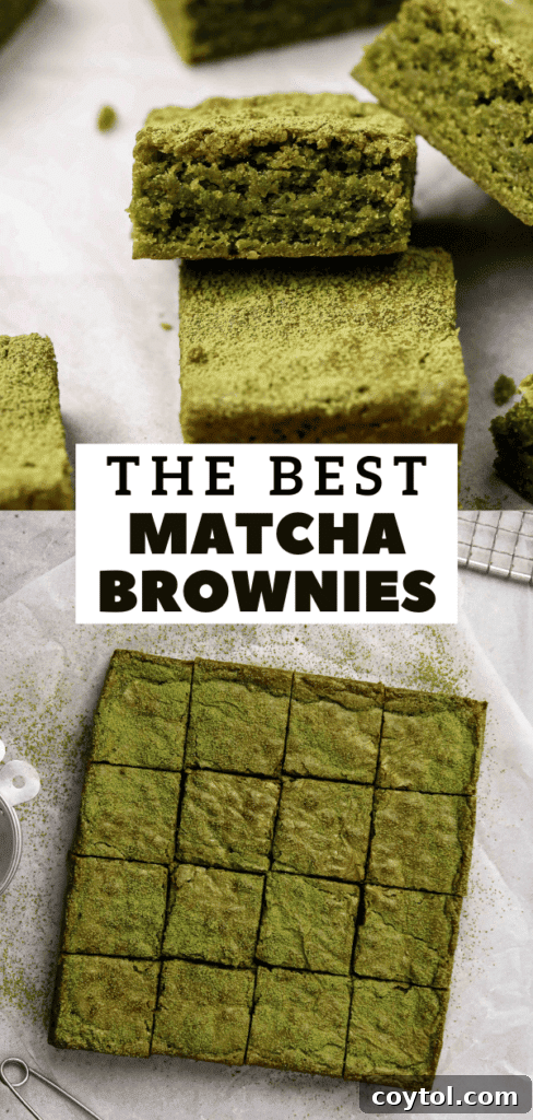 Green tea brownies recipe