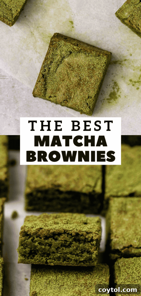 Green tea brownies