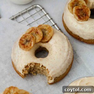 Banana donut photography