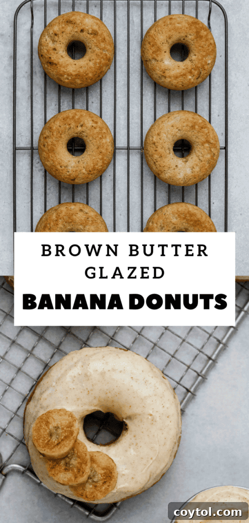 Close-up of brown butter glazed donuts.