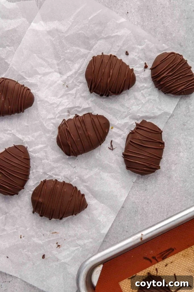 homemade Reese's eggs