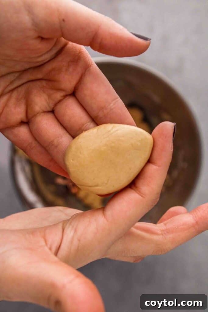 How to shape a peanut butter egg