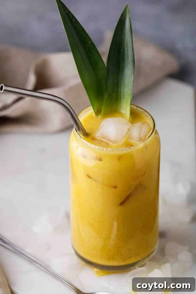 Iced turmeric latte with ginger from Starbucks