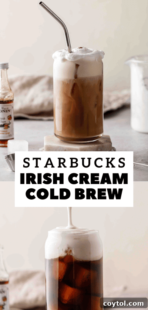 The Ultimate Starbucks Irish Cream Cold Brew 16 Irish cold brew