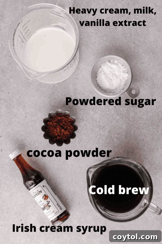 The Ultimate Starbucks Irish Cream Cold Brew 4 Ingredients for Irish cream cold brew