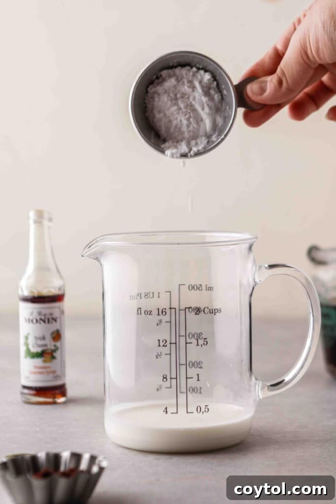 The Ultimate Starbucks Irish Cream Cold Brew 7 Add sugar to the milk mixture