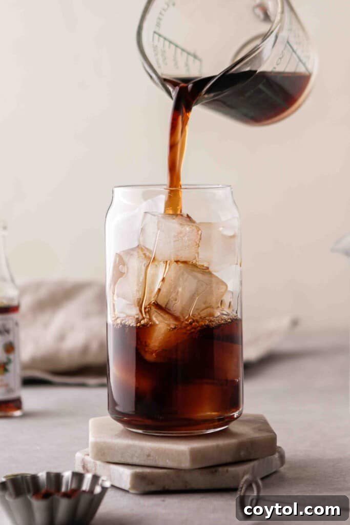 The Ultimate Starbucks Irish Cream Cold Brew 9 Pour the coffee over ice