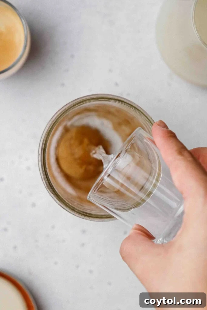 Brown Sugar Oat Espresso Velvet 6 Add brown sugar and cinnamon to a mason jar