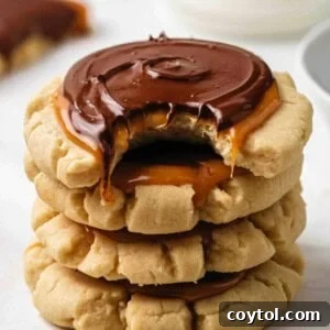 Chilled twix cookies
