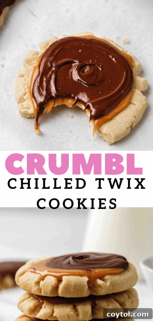 Crumbl Chilled cookie with caramel and chocolate