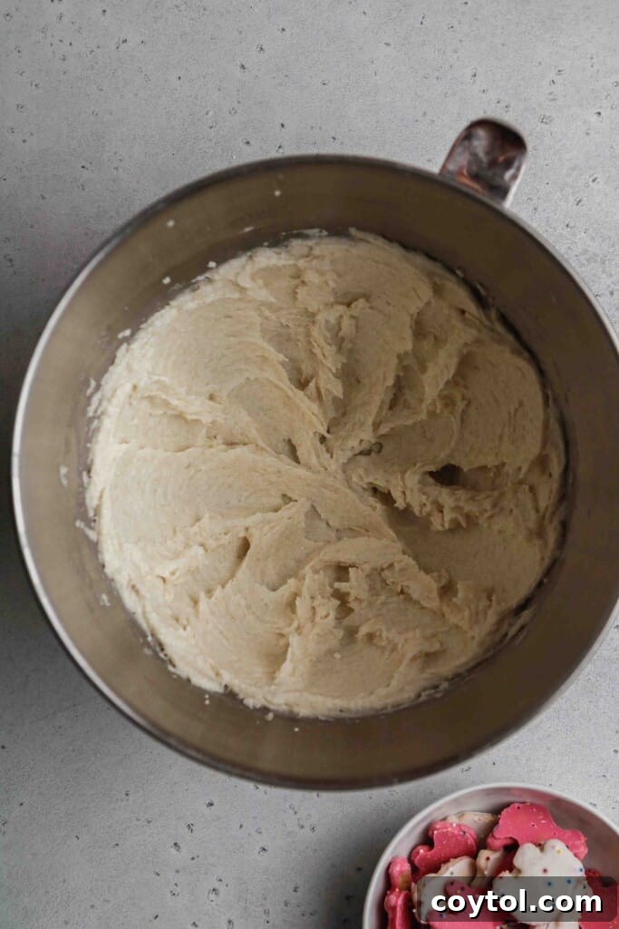 Pillowy Soft Crumbl Circus Animal Cookies 6 Cream the butter and sugar until light and fluffy.