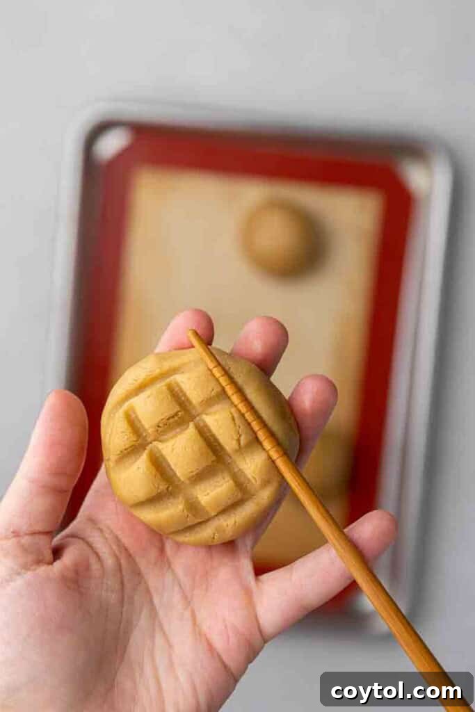 CRUMBL Waffle Cookies Crowned with Buttercream 8 Making waffle design on cookies