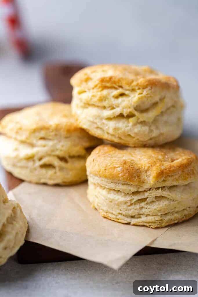 Freshly baked small batch biscuits for two