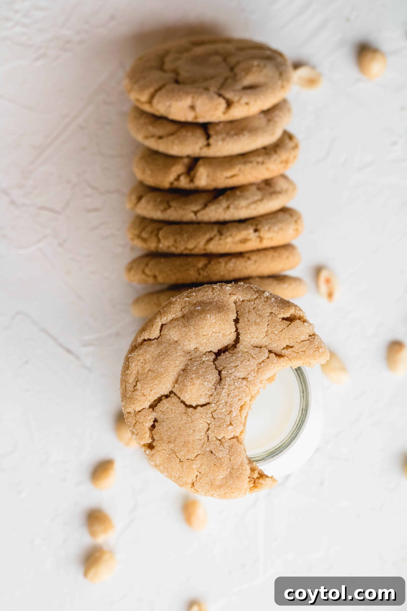 small batch soft peanut butter cookies