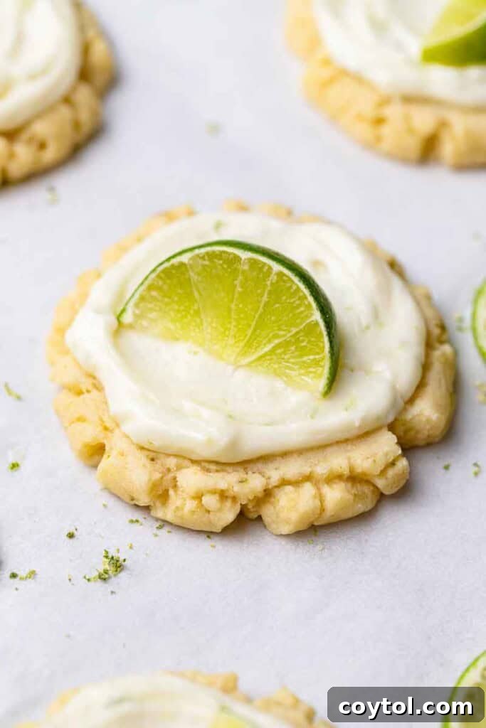 Zesty Island Chill Coconut Lime Cookies 2 Chilled CRUMBL coconut lime cookies, a perfect tropical dessert for summer.