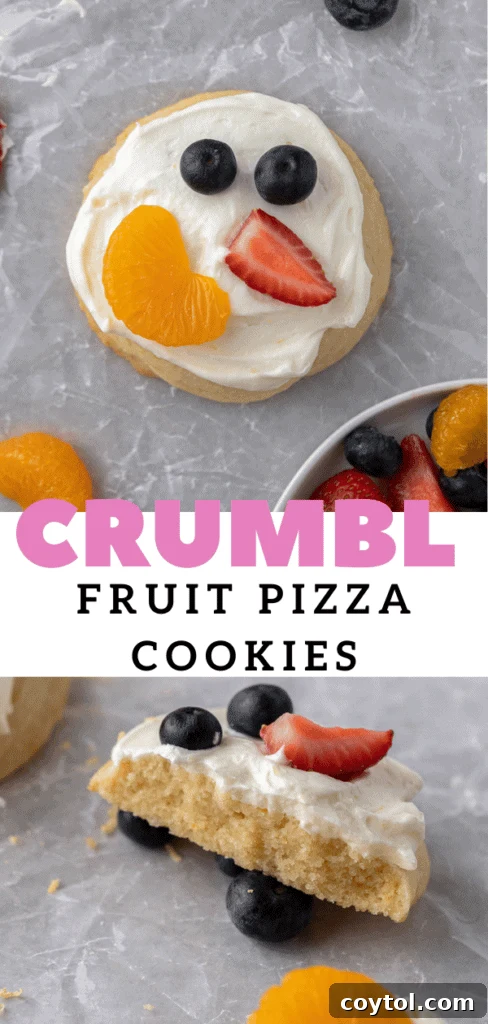 Fresh and Fruity Crumbl Cookie Pizzas 15 Fruit pizza cookies made from scratch with fresh berries