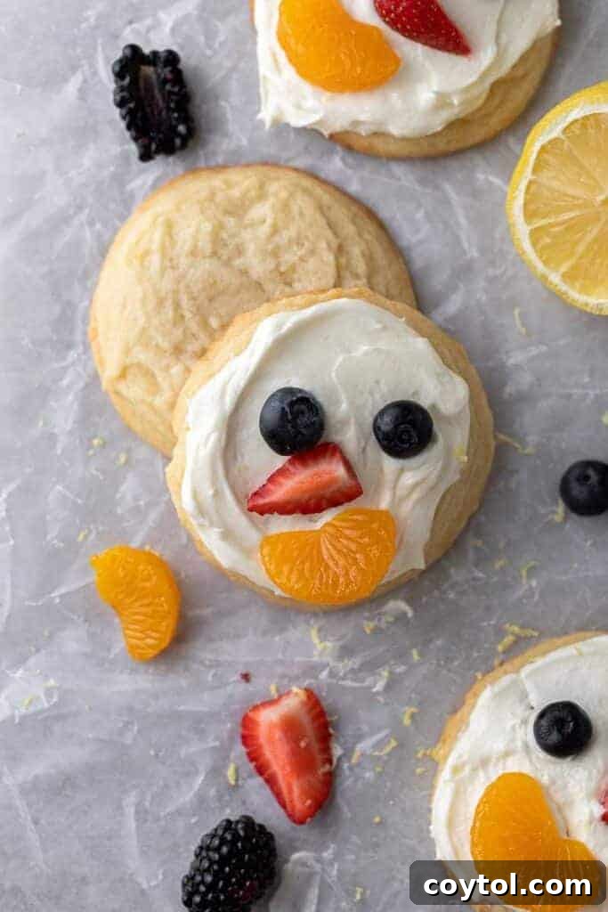 Fresh and Fruity Crumbl Cookie Pizzas 4 Array of frosted and unfrosted lemon fruit pizza cookies