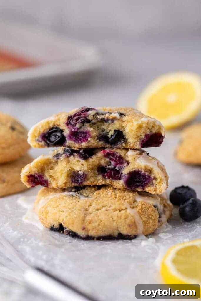 Soft Baked Blueberry Crumb Cake Cookies 2 Crumbl blueberry cookies